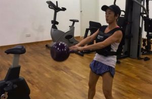 Dr Julinda Lee Exercising